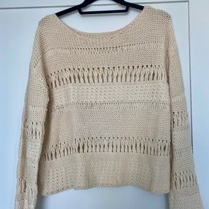NSF Knit Cream Colored Sweater